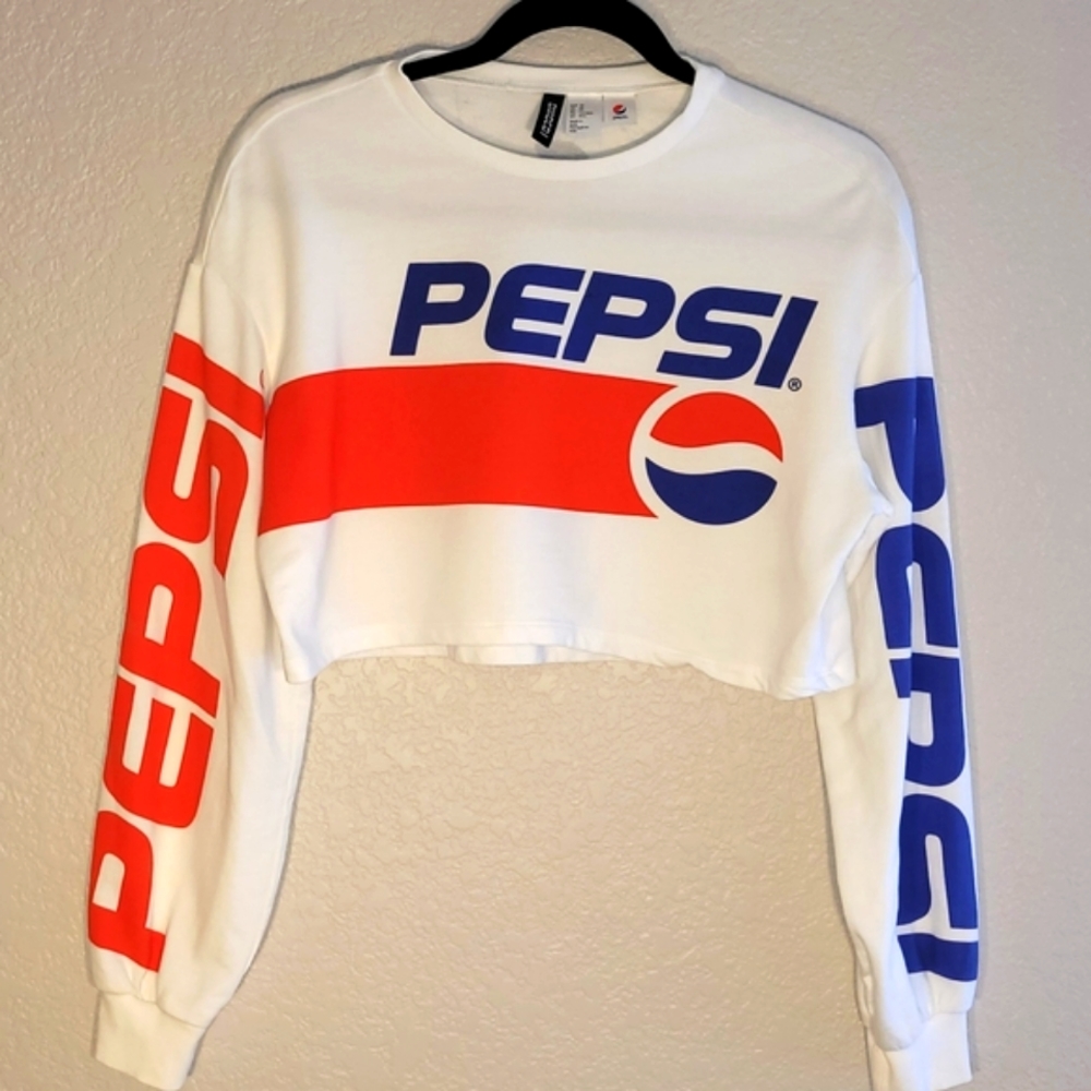 PEPSI CROP TOP LONG SLEEVED X SMALL - Picture 2 of 4